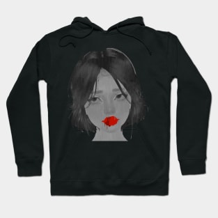 Anime girl's face Hoodie